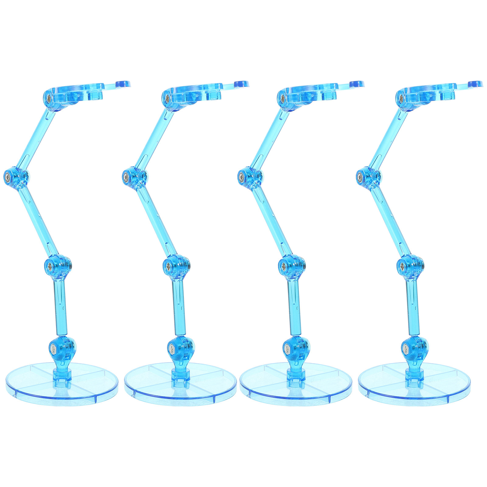 Action Figure Stand - ชุด 4 ชิ้น ที่วางโชว์ฟิกเกอร์พลาสติกคุณภาพสูง สำหรับฟิกเกอร์แอคชั่น ติดตั้งง่าย