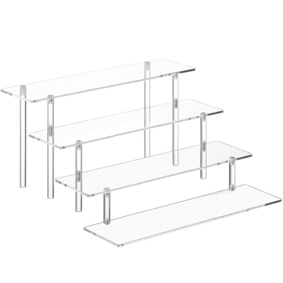ชั้นวางอะคริลิค 4 ชั้นสำหรับจั - Display Risers Set บทวิจารณ์และราคา