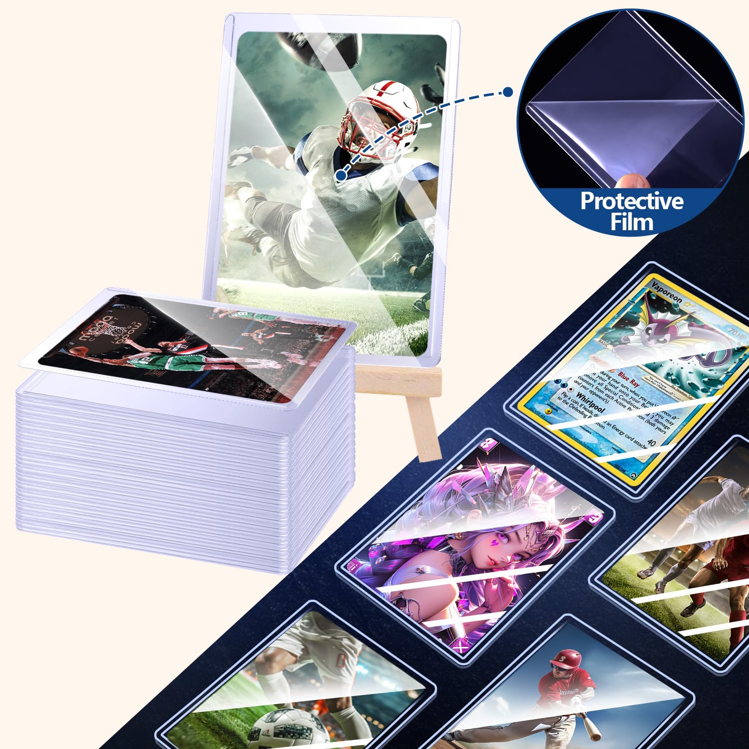 25-50 ชิ้น ซองแข็งสำหรับใส่การ - Card Penny Sleeve บทวิจารณ์และราคา