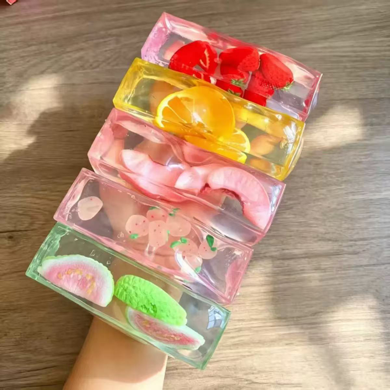 ของเล่นบีบคลายเครียดรูปผลไม้ใส - Fidget Cube Original บทวิจารณ์และราคา